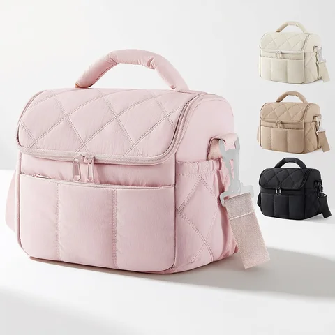 New Nylon Portable Lunch Bag Reusable Multi-functional Insulated Lunch Box Leakproof Insulated Bag Women Special Purpose Bags
