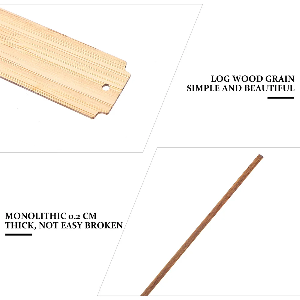 

Unfinished DIY Engraved Bookmarks Christmas Bamboo for Adults Tassel Decor