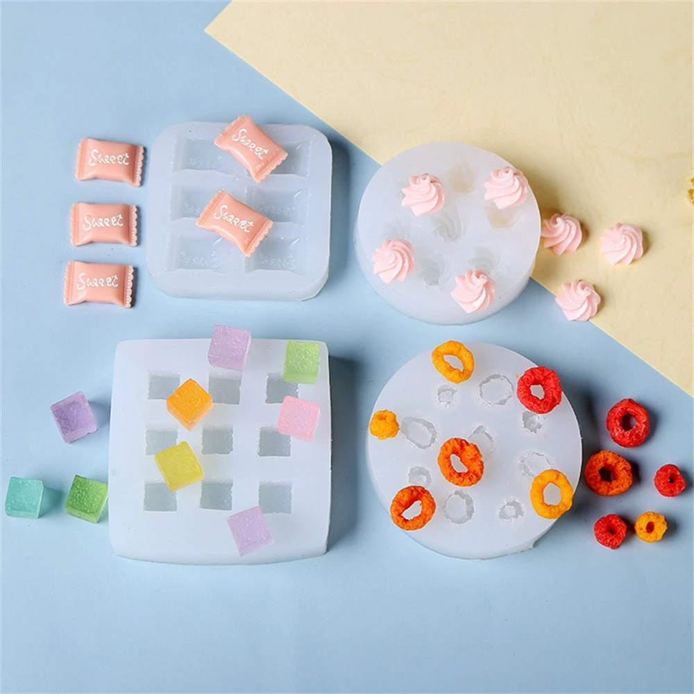 

3D Mini Fondant Silicone Mold DIY Cake Baking Resin Mold Dessert Donut Decoration Hand Craft Ornaments Kitchen Cooking Tools