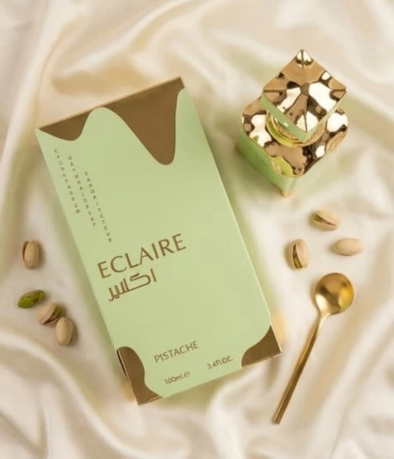 Eclaire Pistache – 3.4 oz - Gourmand, Nutty, Creamy – Women Eau De Parfum Ultra Long-Lasting, 3.4 Ounce / 100 ml