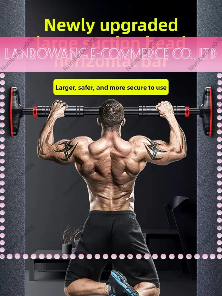 1PC 70-95cm Pull-up Device Door Horizontal Bar Home Indoor Exercise Fitness Equipment Multifunctional Wall Single Pole Exercise