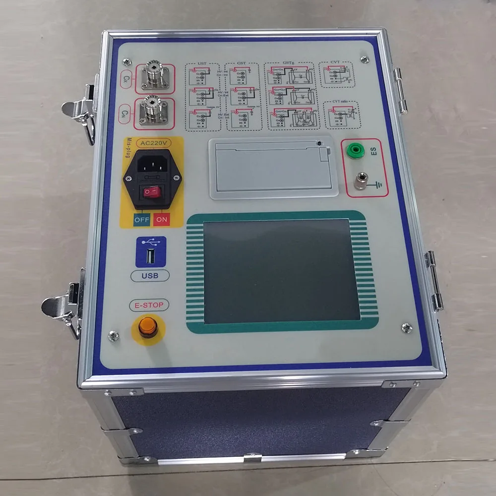 High Speed Sampling Signal Tan Delta Tester for Electrical Capacitance And Resistance Measurement Portable Handheld Instrument