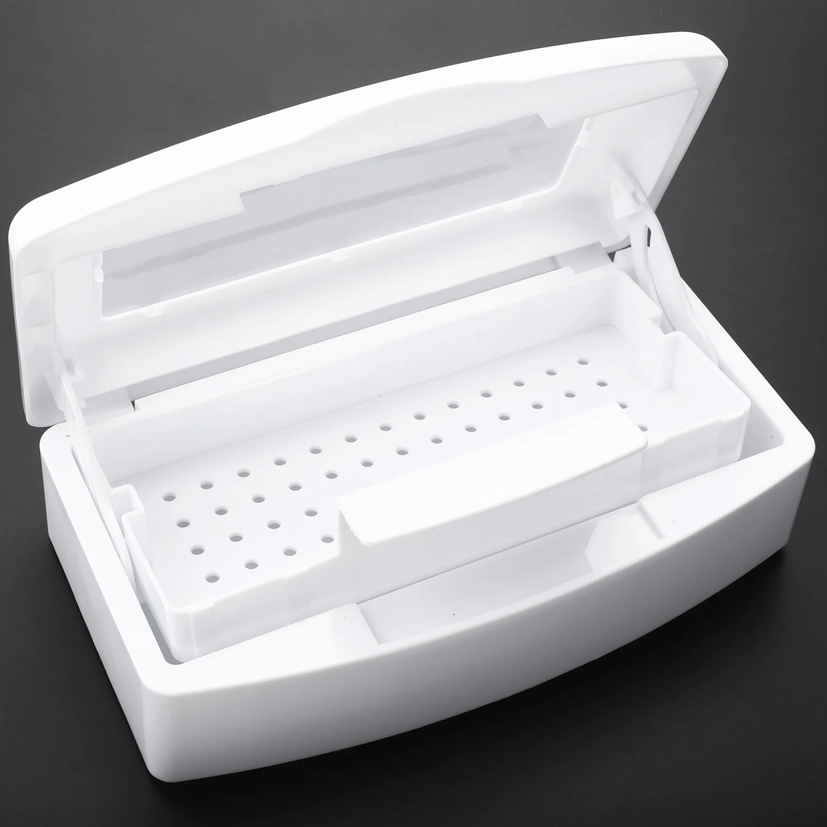 A77I Nail Sterilizer Tray Disinfection Pedicure Manicure Box Nails Art Boxes Sterilizing Salon Tools Manicure Implement Tool