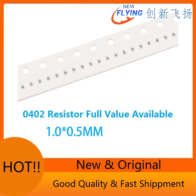 السفينة حرة 500 قطعة 0402 10K أوم 5% 0R ~ 10M 1/2W 10R 100R 220R 330R 470 أوم 1K 2.2K 10K 100K 0R 1R.5/6/7/8/9/R/K SMD رقاقة المقاوم #1