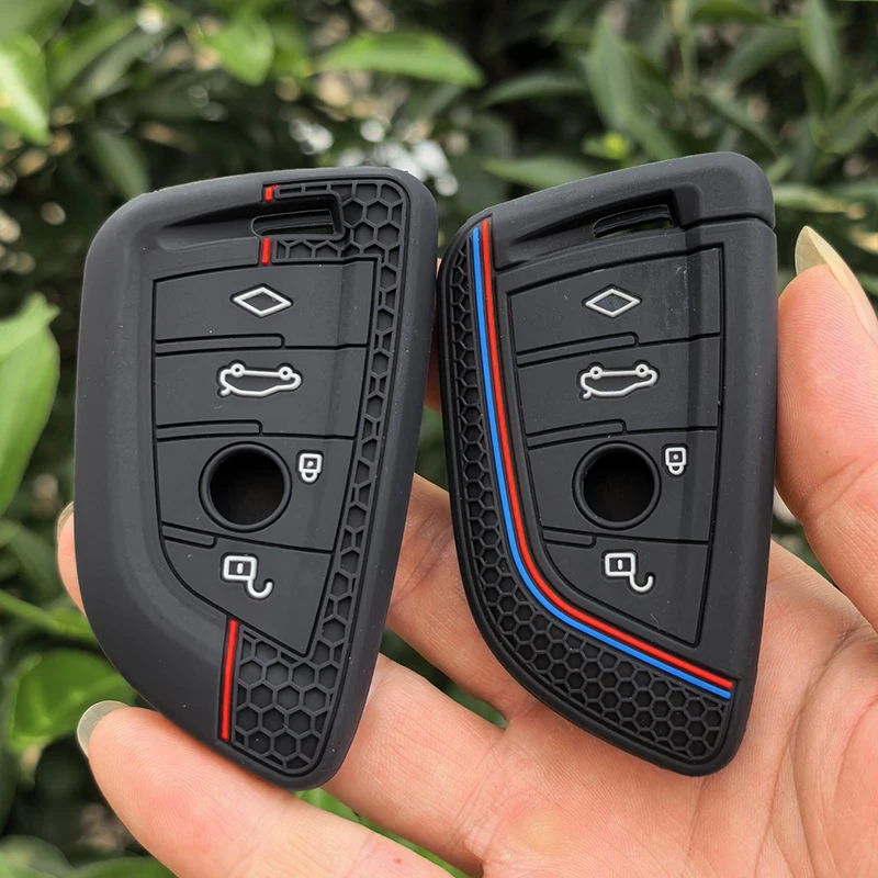 Silicone Remote Car Key Case Shell for BMW X1 X3 X4 X5 X6 Series 1 2 3 5 7 G20 G02 G05 G31 G23 F34 F15 F40 IX3 Accessories Cover view 3