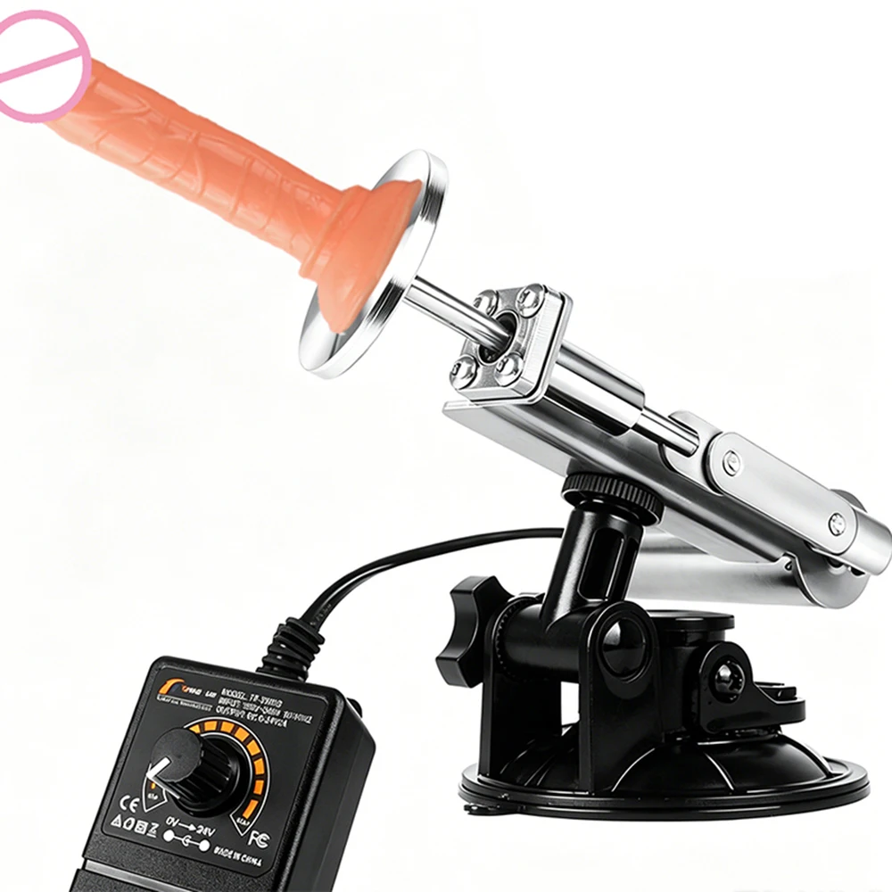 39mm Stroke Mini Telescopic Dildo Sex Machine Set with 60mm Plate Female Masturbation Sexual Kit Reciprocating Linear Actuator
