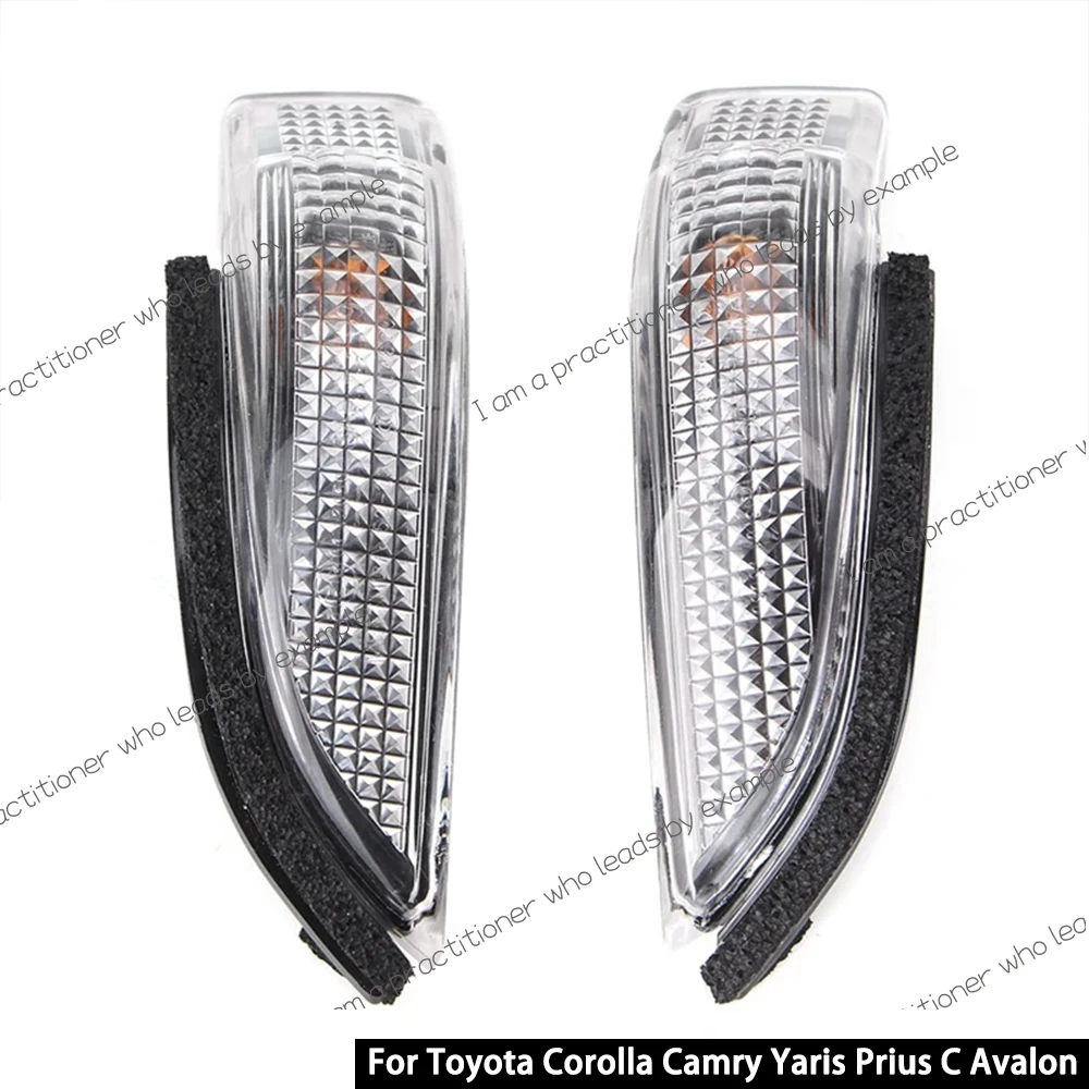 

For Toyota Corolla Camry Yaris Prius C Avalon Front Rearview Side Mirror Turn Signal Indicator Light Assembly Automobiles Parts