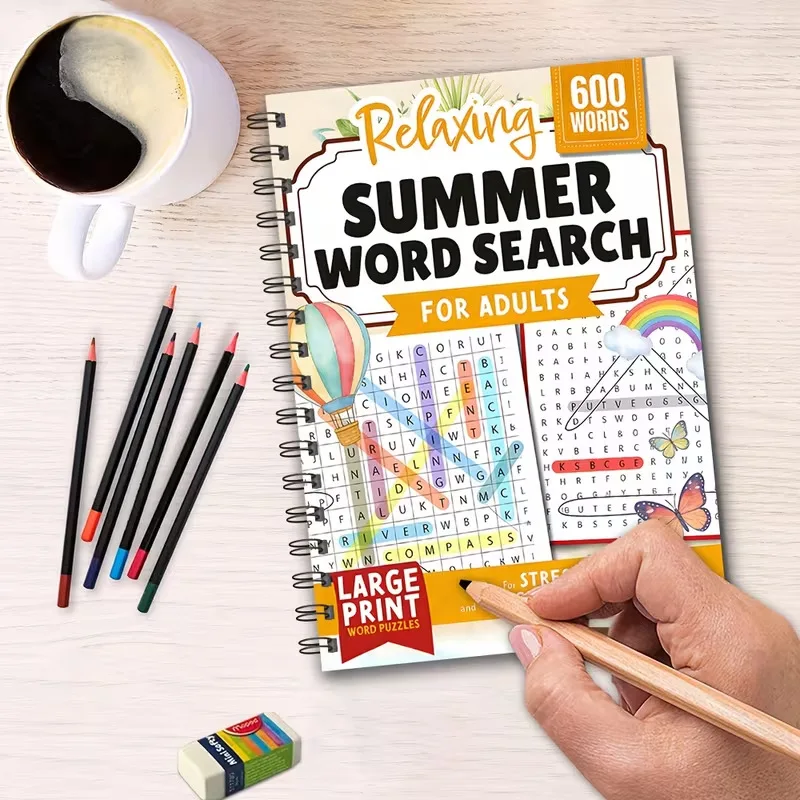 Large Print Summer Word Search Book: 600 Relaxing Puzzles for Adults