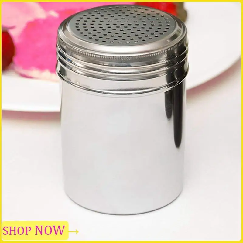 Especial (Set Of 4) Dredge Shakers 10 Oz, Stainless Steel Spice Shakers Baking/Cooking