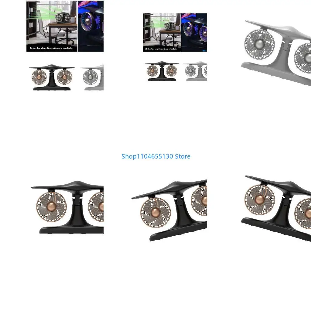 

8000 мАч настольный вентилятор с двойной головкой Перезаряжаемый вентилятор вентилятора для фаната