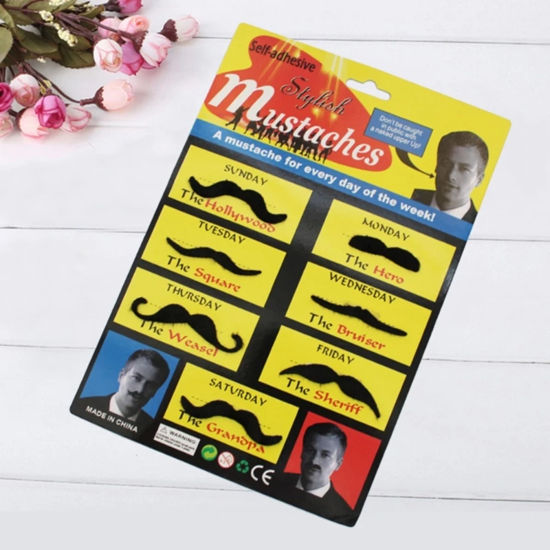 Fausses barbes pour adultes et enfants, fausses moustaches d'halloween, accessoires Costume Cosplay, livraison directe