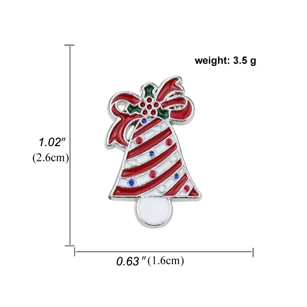 

4 Pcs Christmas Brooch Jewelry Lapel Pins Boutonniere Zinc Alloy Costume Accessories