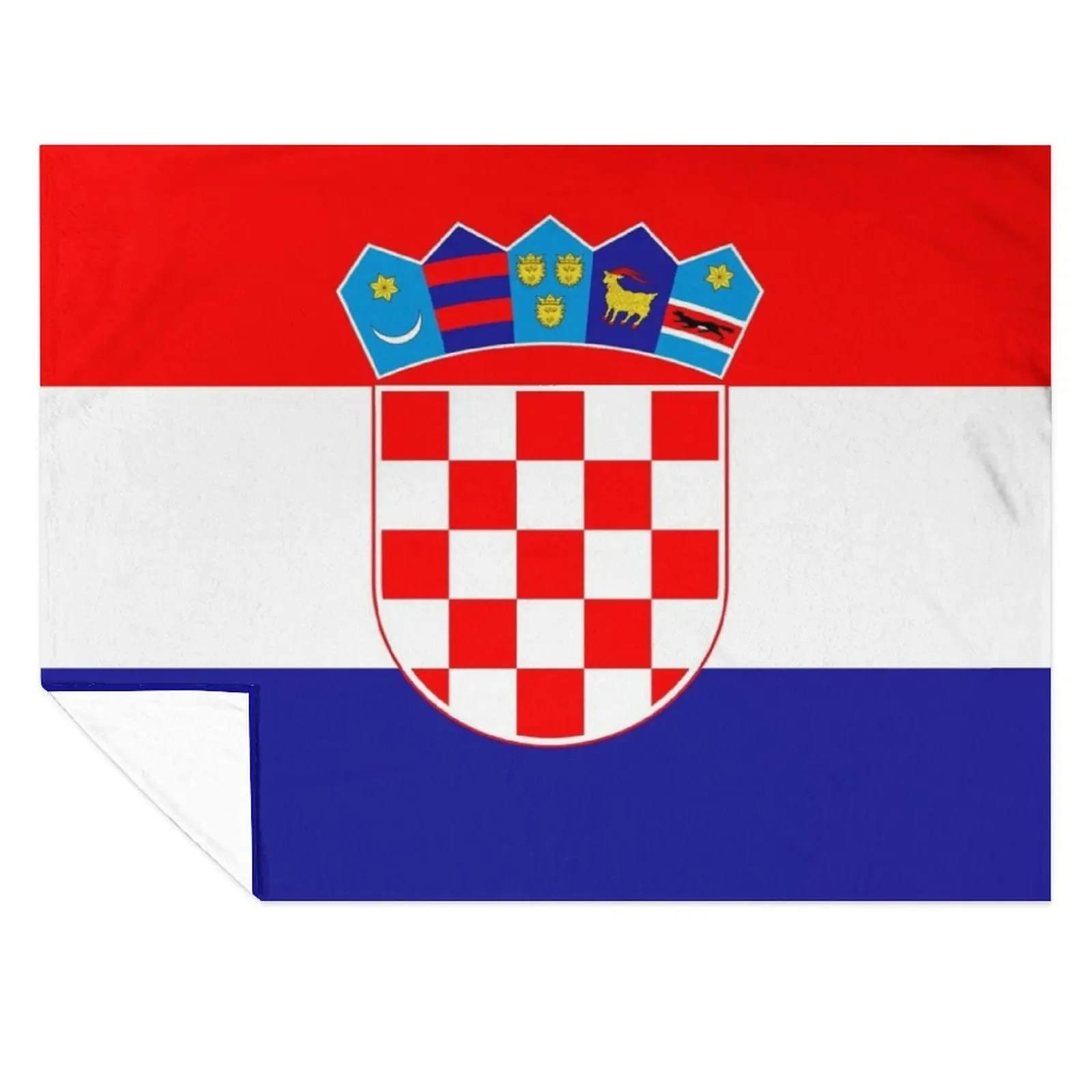 

Croatia Flag Throw Blanket Bed Fashionable Camping Plaid on the sofa heavy to sleep Blankets