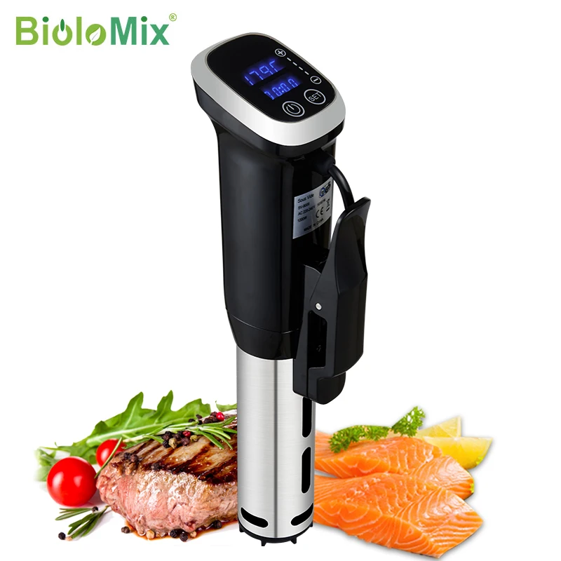 BioloMix 2,55 Generation IPX7 wasserdichter Sous-Vide-Kocher mit LED-Digitalanzeige zur präzisen Temperaturregelung