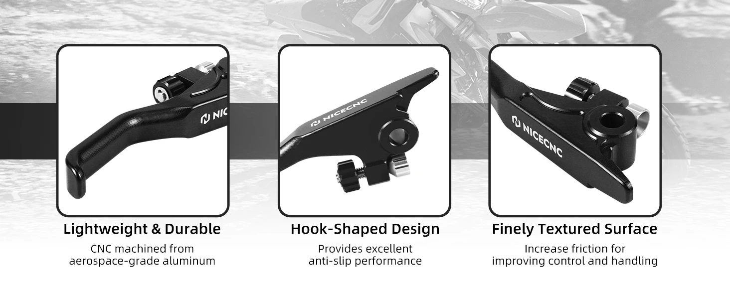 Shorty Bremshebel Kupplungshebel für KTM EXC 300 SXF 450 EXCF 350 SX 125 XC XCF XCW EXCF 250 500 2014–2023 für Husqvarna TE300 – Detail 4