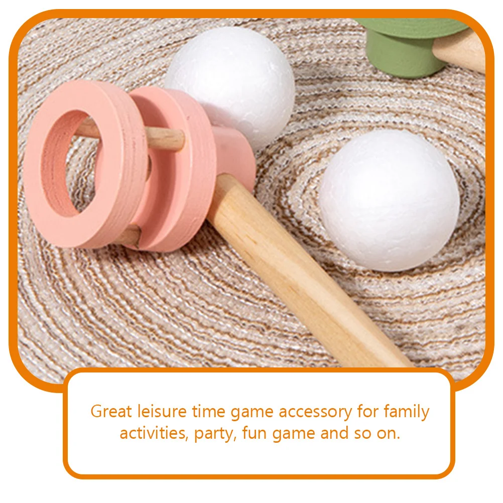 2 pezzi tubo di soffiaggio galleggiante gioco in legno giocattoli per bambini migliorano la capacità di equilibrio comunicazione genitore-figlio attività all'aperto al coperto