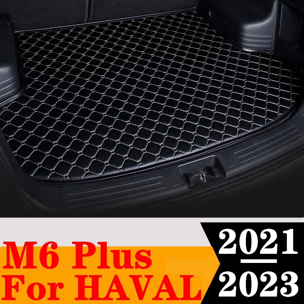 

Коврик для багажника автомобиля для Great Wall Haval M6 Plus 2021 2022 2023, задний коврик для груза, поднос для багажника, защитный коврик для багажа, внутренний ковер