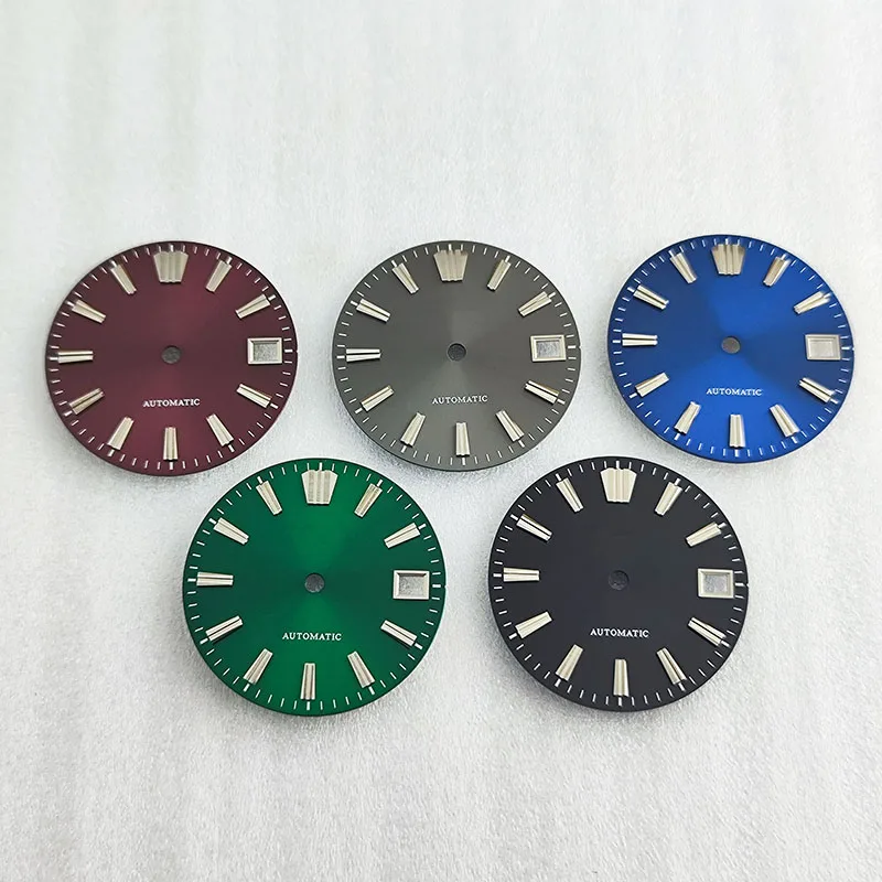 

NH35 Dial Accessories 28.5mm dial Green luminous hands for NH35A/NH36 automatic mechanical movement watch accessories