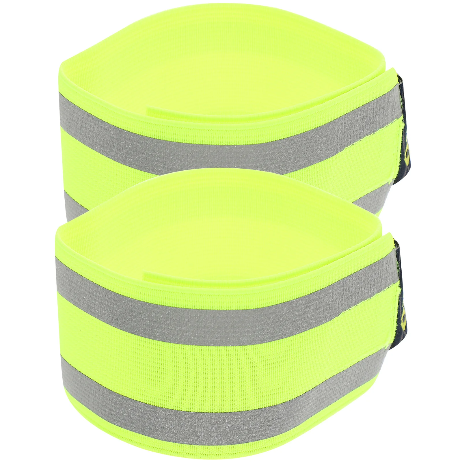قطعتان من الأساور العاكسة للجري الليلي وركوب الدراجات وأشرطة أمان عالية الوضوح قابلة للتعديل في الهواء الطلق وحزام للساق للجري #4