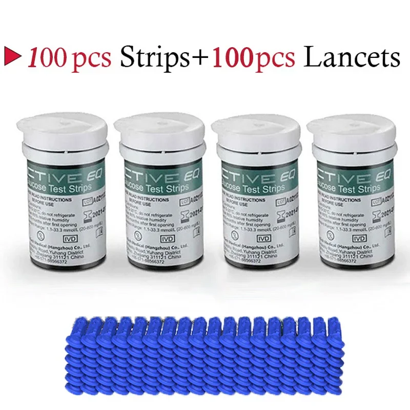 monitor-de-glicose-no-sangue-de-papel-de-teste-de-diabetes-exactivo-eq-50p-100p