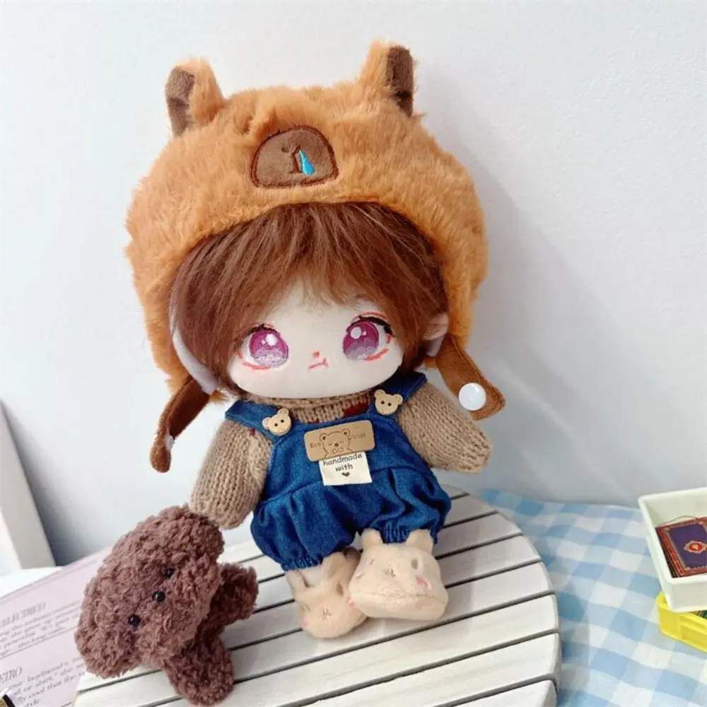 20cm Doll Clothes Toy Head Cover Capybara Cotton Doll Clothes Sweater Kawaii No Attributes Dolls Clothes Children's Gift