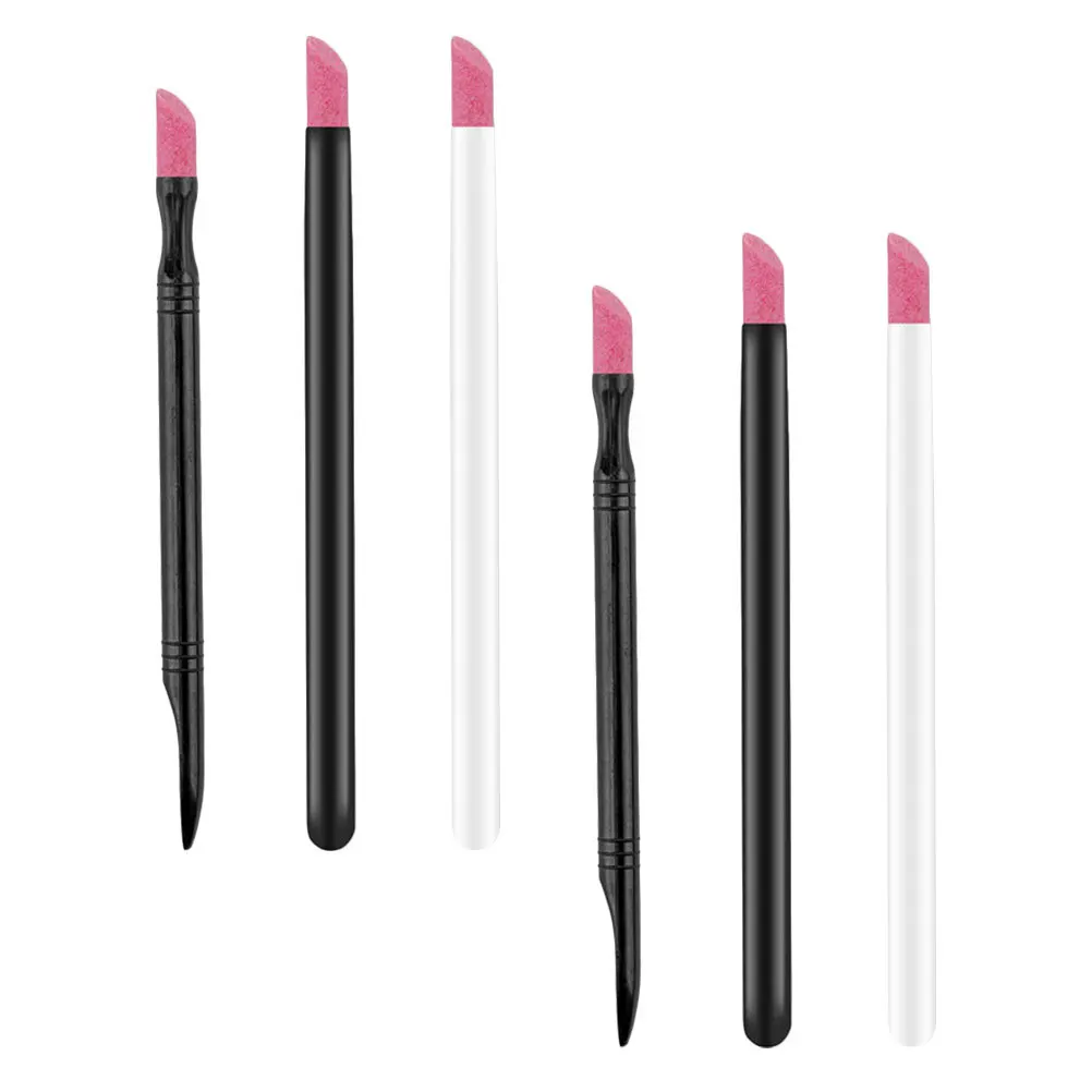 6 Stück Nagellackstifte Premium-End abgestorbene Haut entfernen Stift für natürliche falsche Nägel Multifunktionales Maniküre-Werkzeug Nagel