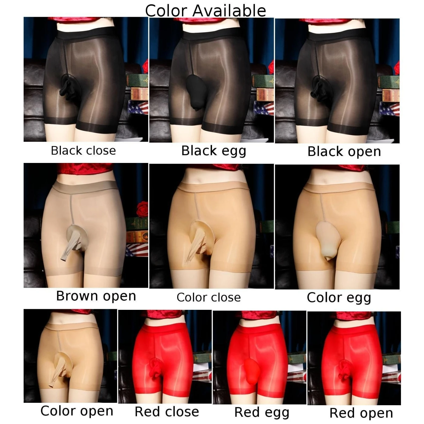 See-Throughs Men Oil Shiny Sexy Underwear Glossyshorts JJ Penis Sheath Sissy Pouch Bag Sleev Panties Shorts