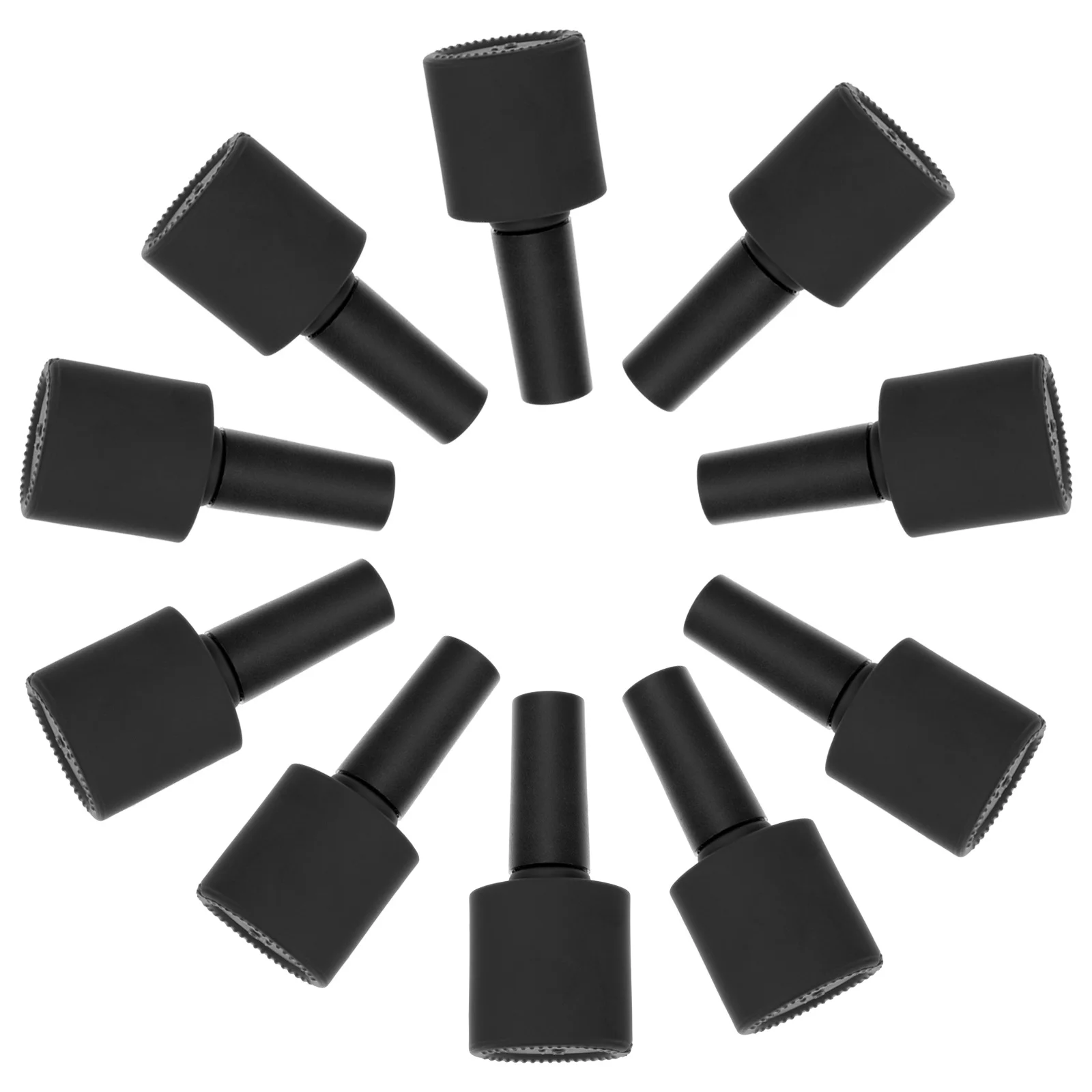 10 Uds. Botellas de esmalte de uñas con forma oblata, herramientas de almacenamiento de barniz de uñas recargables portátiles, suministros de manicura femenina