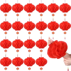 Chinês Red Paper Lanterna Lâmpadas, Decorações Festival para o Ano Novo, Festival da Primavera, Casamento e Restaurante, 10