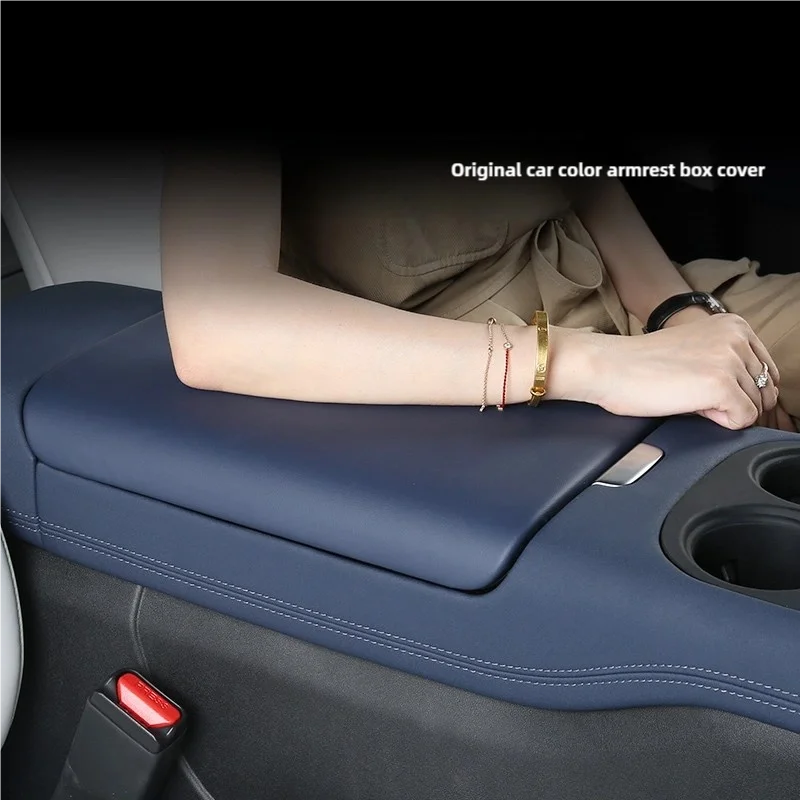 For Xpeng G6 2022-25 Car Arm Rest Cushion  Leather Breathable Center Console Box Cover Anti Scratch Armrest Box Protector