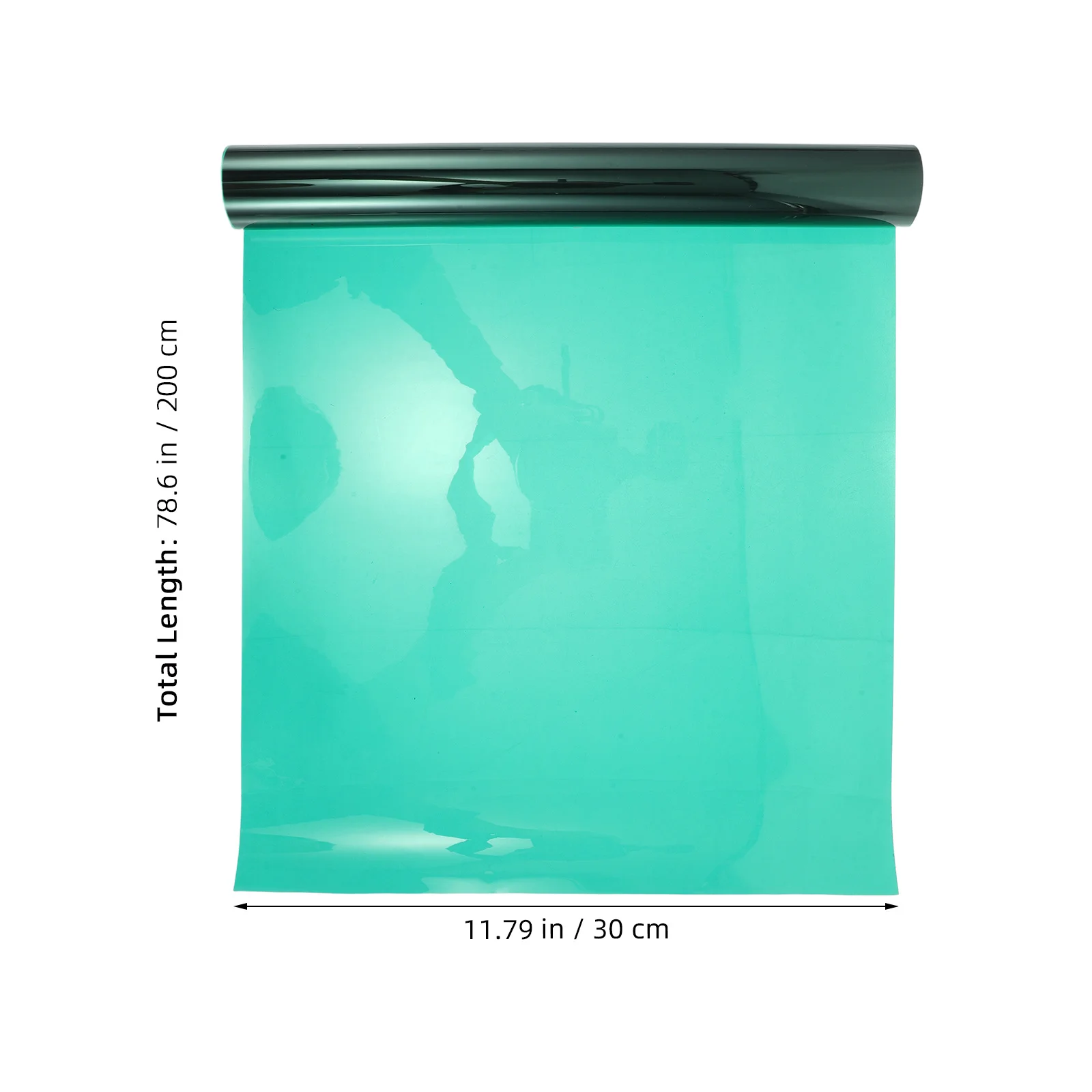 1 Roll Bidirectional Heat Control Window Film 200x30cm Privacy Cling Static Decorative Sunlight Blocking Non-Adhesive Glass Film