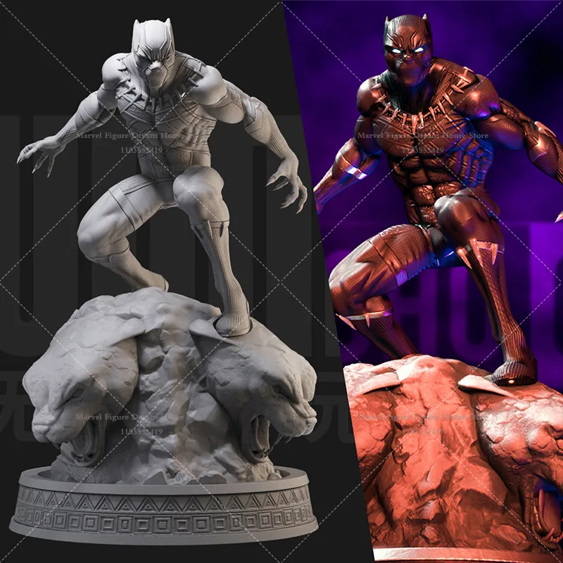 1/24 1/18 Scale Marvel Black Panther Wakanda Guardian Zhenjin Battle Dress DIY Self-assembled GK 3D Resin Un-panited Model