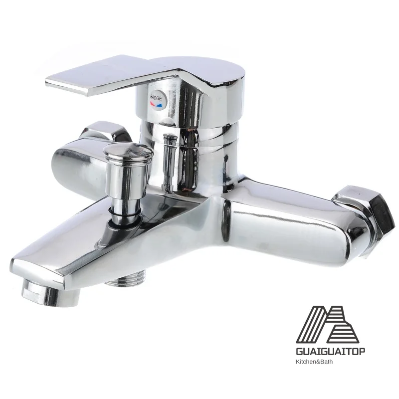 

Chrome Zinc Alloy Bathroom Basin Mixer Faucet Sink Tap Wall Mounted Hot & Cold Water Mixer High Quality Tap Shower Faucet Set