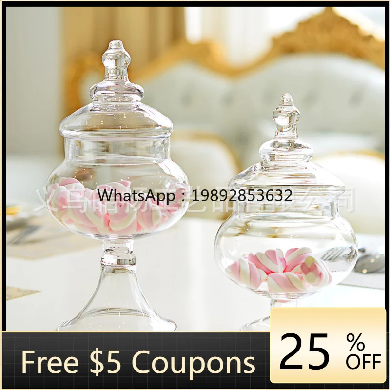 

Свадебные украшения для сахарниц L3-18, стеклянная сахарница, практичная банка для конфет, банка для хранения.