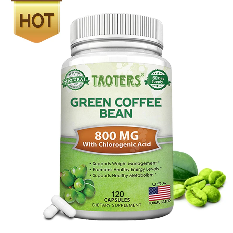 Weight Loss Capsules for Men and Women, Improve Immunity, Burn Belly Fat, Detox, Green Coffee Bean Extract