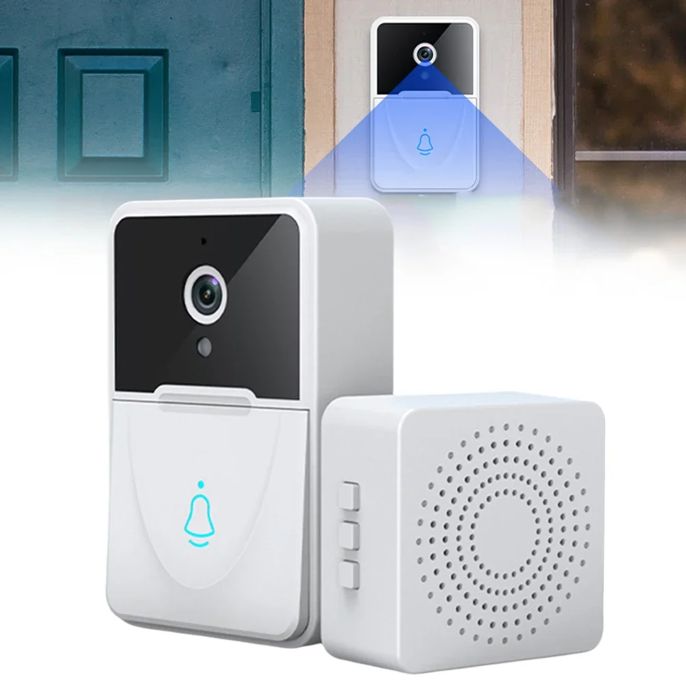 1080P HD Camera Rechargeable Doorbell Night Surveillance Mobile Video Call Real-time Door Check Safety Monitoring