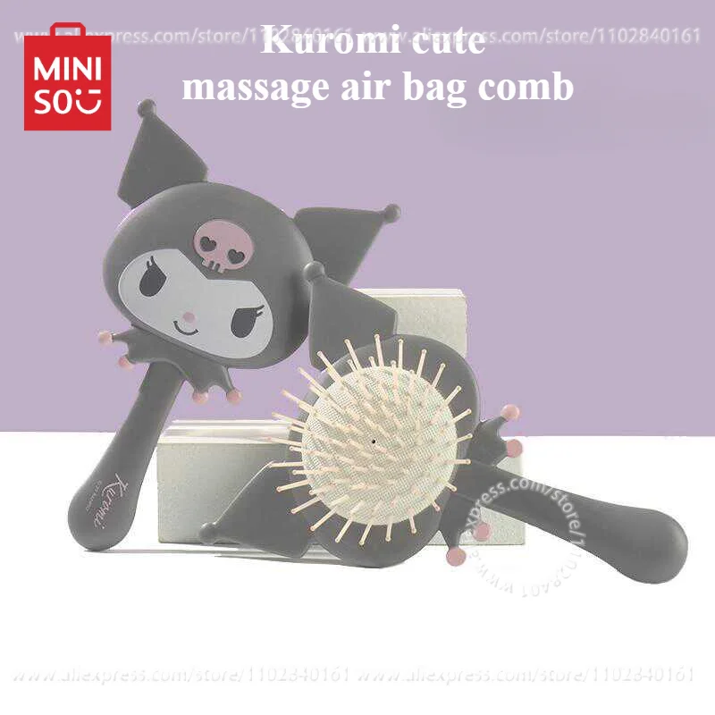 MINISO Comb with High Elastic Massage Air Bag Kawaii Shape Easy To Carry Cute Peripherals Kuromi Not   Get Stuck Present