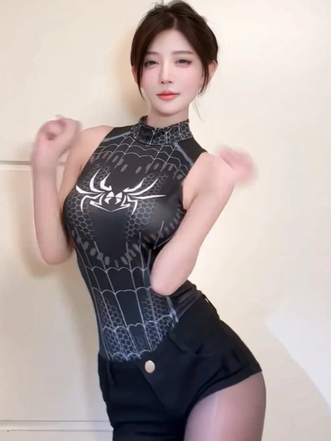 섹시한 거미 프린트 원피스 수트와 반바지 투피스 세트, - Women'S Young Fashion 리뷰 및 가격