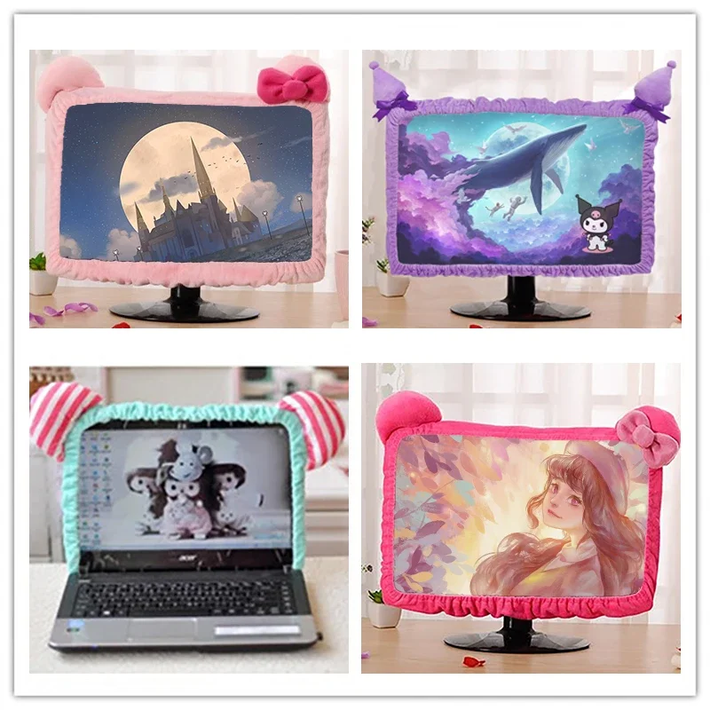 Cute Dust-proof Computer Surrounding Notebook Monitor Decorative Cover Protective Cover