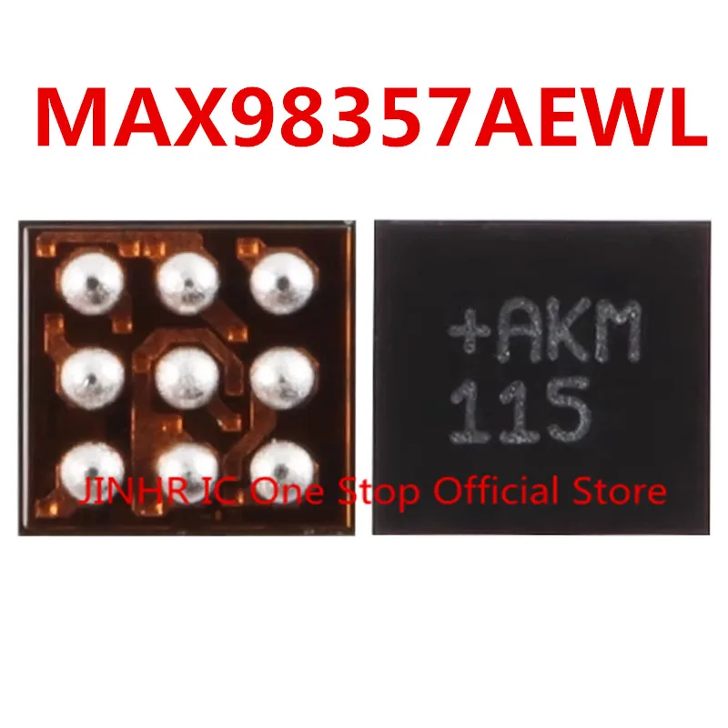 New 5PCS MAX98357 MAX98357A MAX98357AEWL, Marking +AKM, 9-WLP, Class D Amplifier