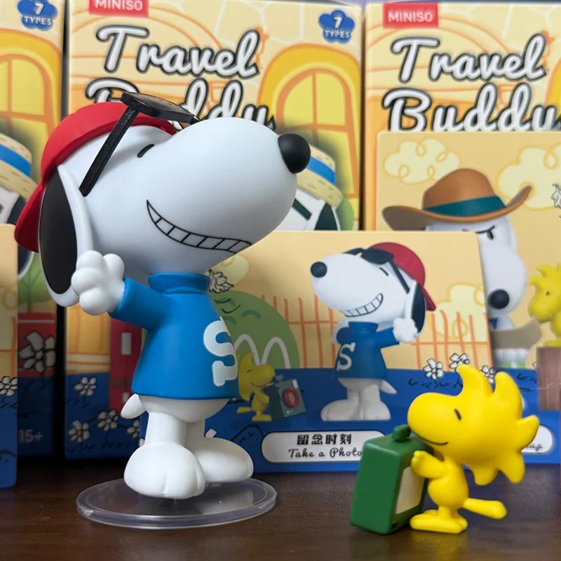 

В наличии Miniso аниме Travel Partner Series слепая коробка украшение для рабочего стола игрушка из ПВХ праздничный подарок на день рождения аниме периферийная фигурка