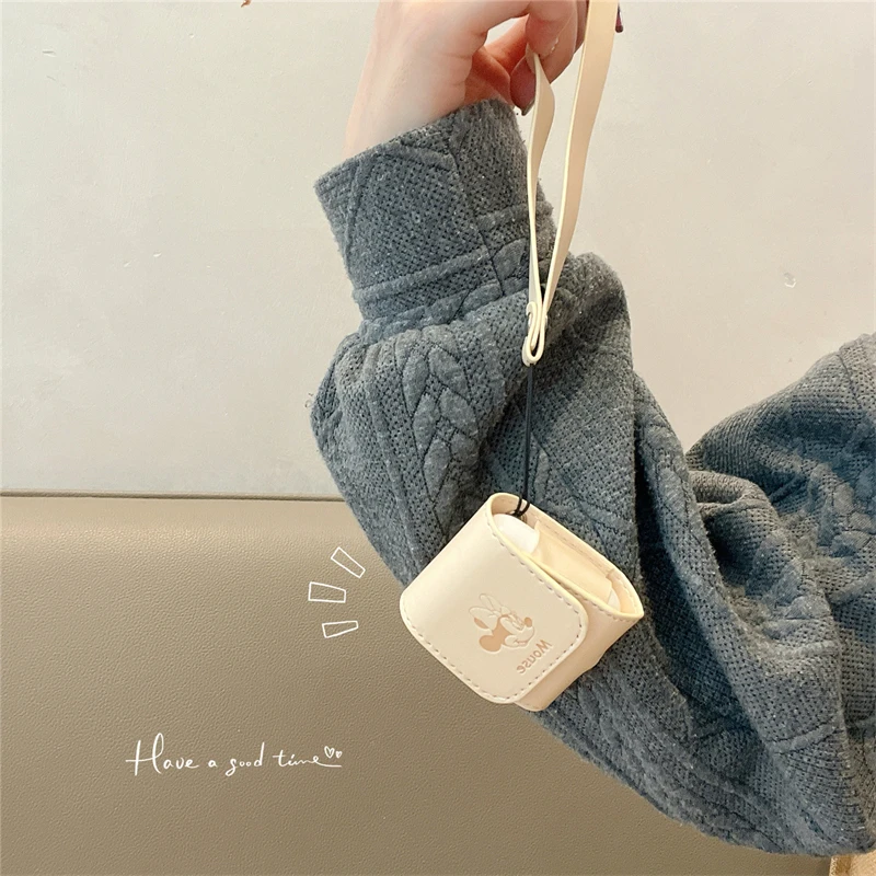 Disney Cartoon Mickey Minnie Leather per Apple AirPods1 2 3 custodia AirPods Pro 2 custodia accessori per auricolari Airpods Anti-drop Cover