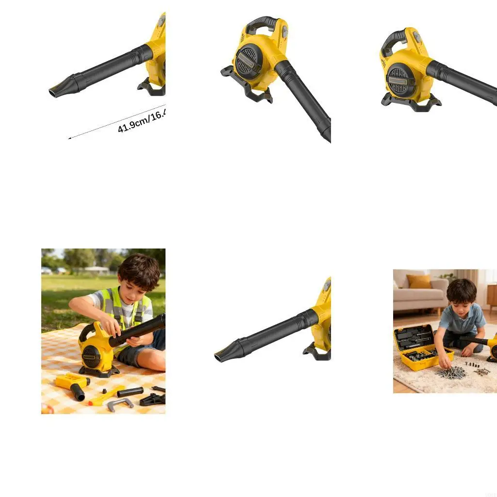 

Child Safe Blower Toy Battery Powered for Outdoor Grass Removal Realistic Indoor Cleaning Tool Low Noise for Kids