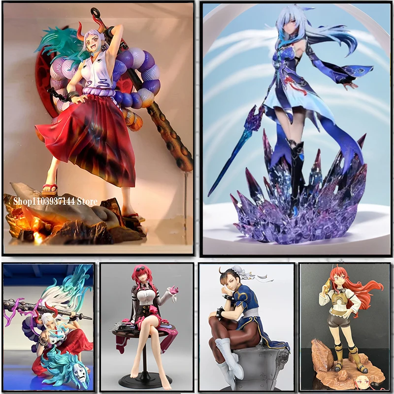 

Anime Wano Country Yamato Figure One Piece Toys kafka Honkai Star Rail Jingliu Figure Chun Li Statue GK Hu Tao Figurine Model