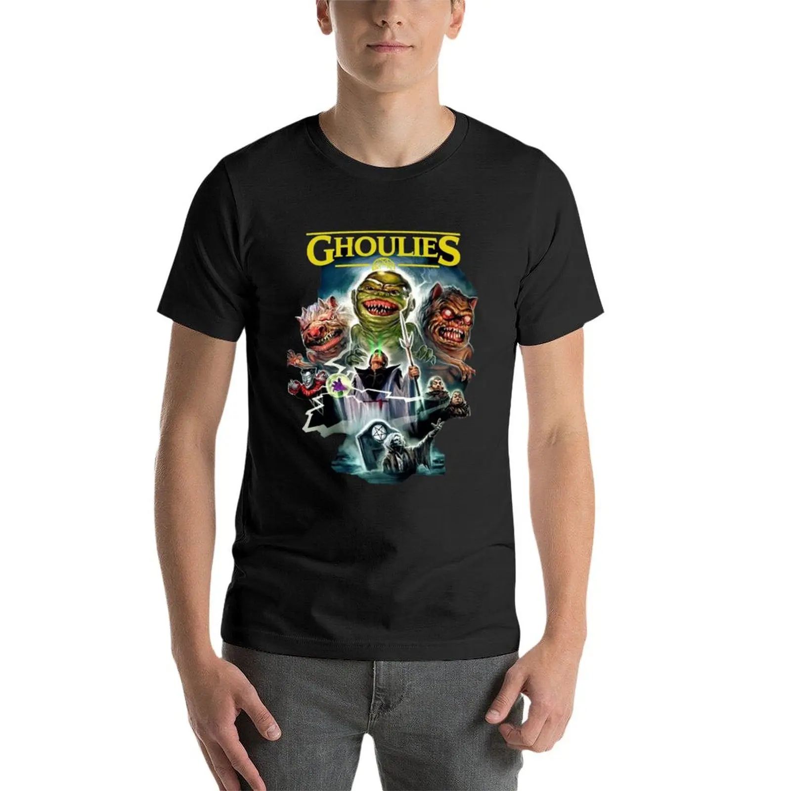 Ghoulies Art T-shirt para homens, tops para menino