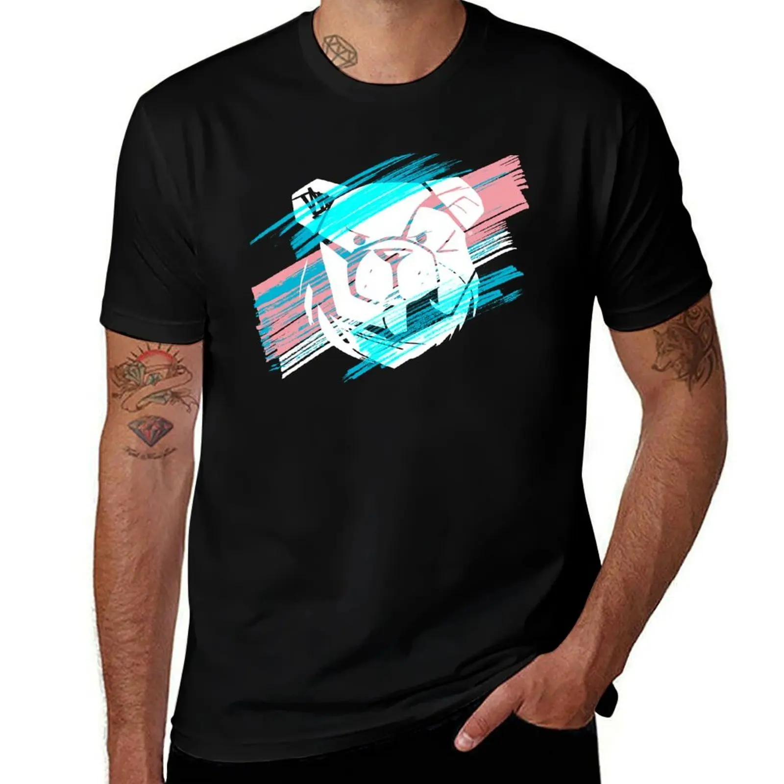 ROBUST BEAR TRACES 08 T-Shirt Retro Graphic Print T-Shirt