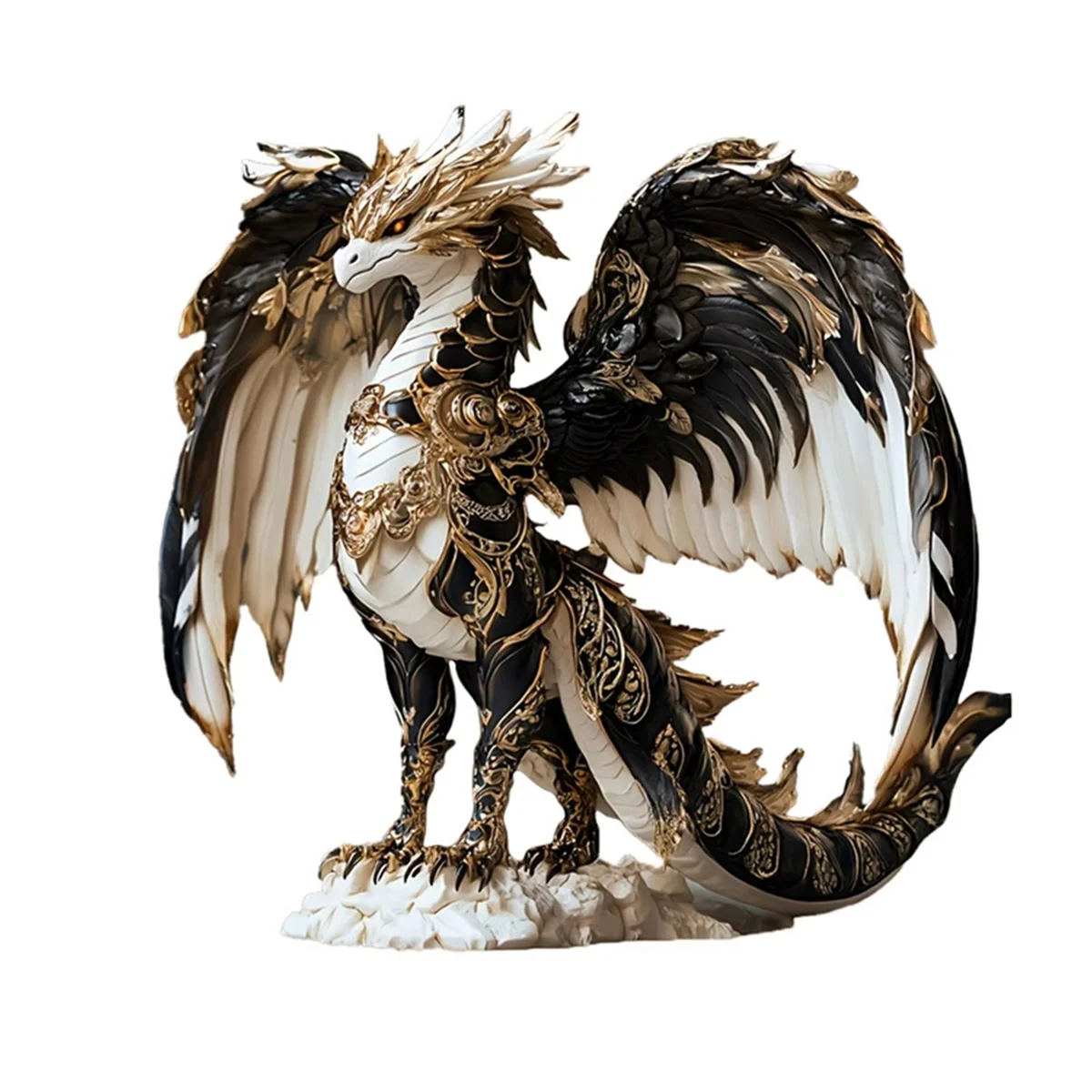

B62B Dragon Statue,Acrylic Figurine,Ideal for Home, Office,Studio or Display Case,Tabletop Decor,Perfect Gift