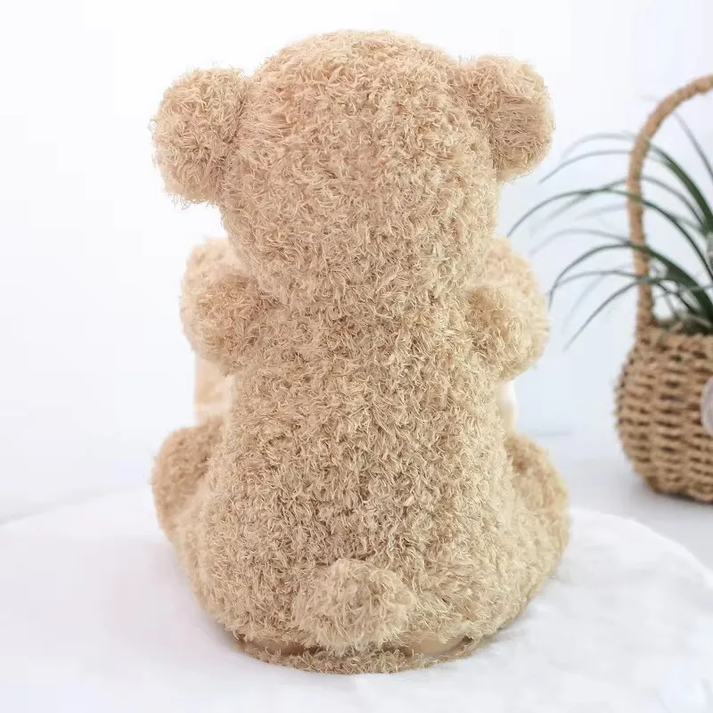 New Creative Doll Teddy Bear Playing Hide and Seek Children\'s Coaxing Teddy Bear Talking Plush Toy Hide and Seek Cat and Bear