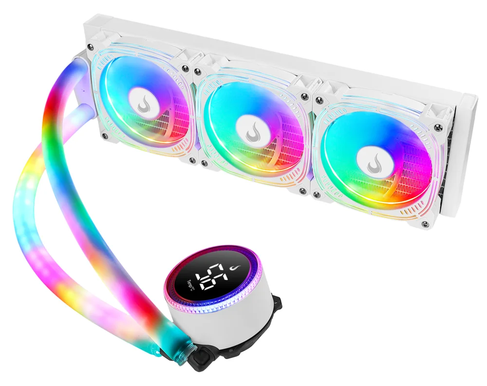 White Water Cooler 360mm | Rise Mode | Aura Ice Argb