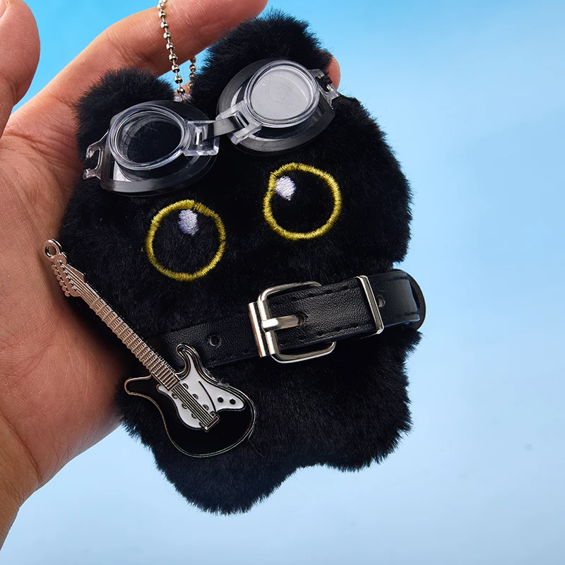 رائعتين البسيطة القط الأسود أفخم قلادة أنيقة القط المفاتيح جودة حقيبة الظهر الزخرفية التبعي هدايا عيد الميلاد المثالية #5